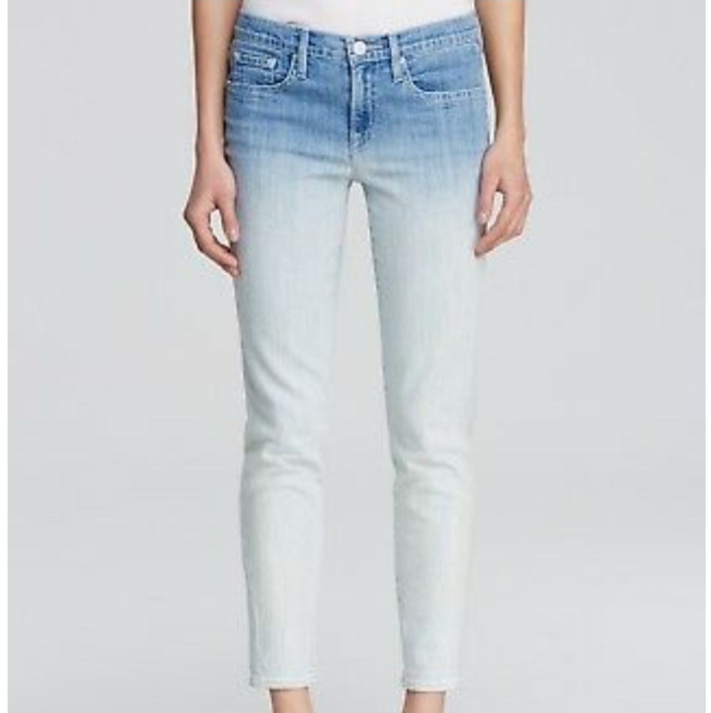 Vince Mason relaxed rolled Ombre skinny Jeans size 26